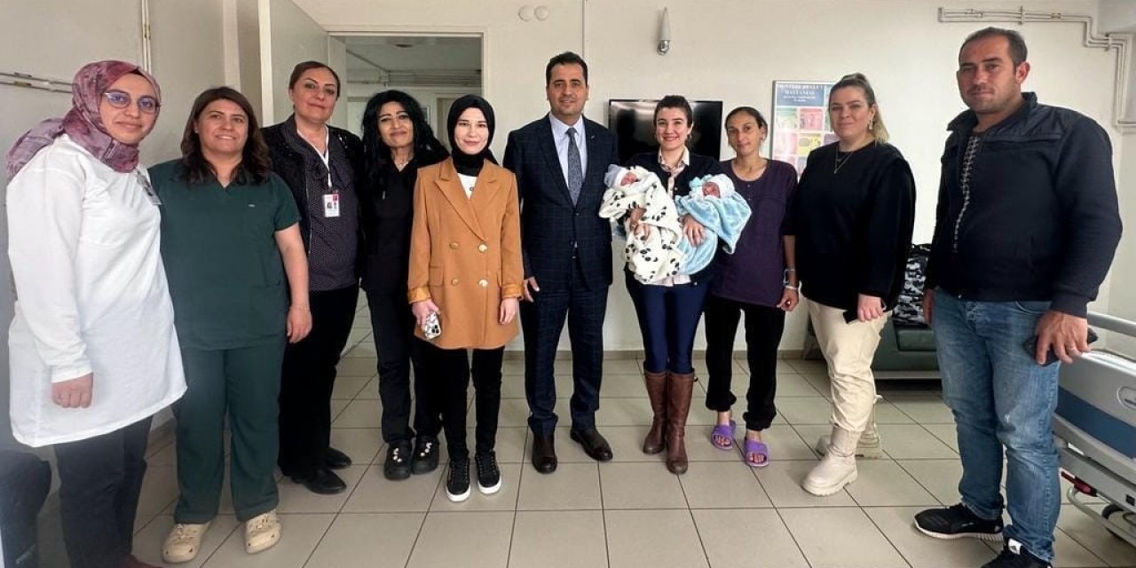 Menteşe Devlet Hastanesi’nin ilk ikiz çocukları dünyaya geldi
