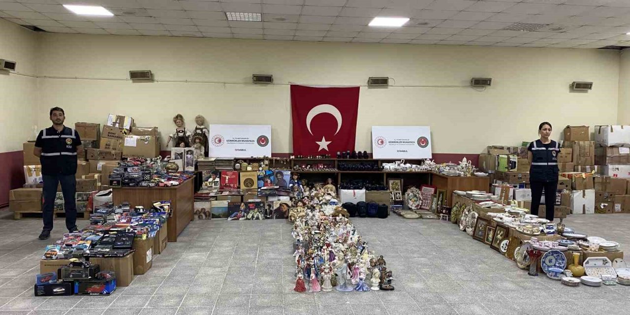 Erenköy Gümrük Sahasında 4 milyon TL değerinde 14 ton kaçak eşya ele geçirildi