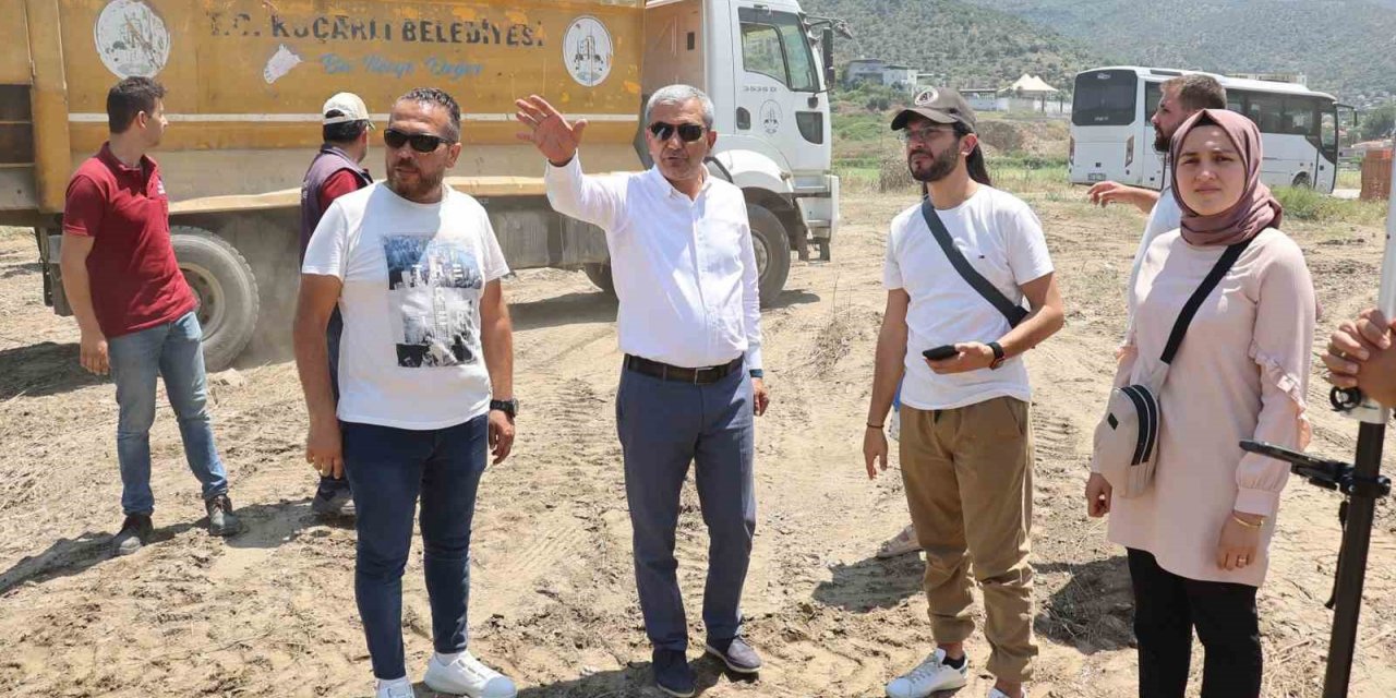 Koçarlı’da hayırseverlerin bağışladığı arsada cami yapımına başlandı