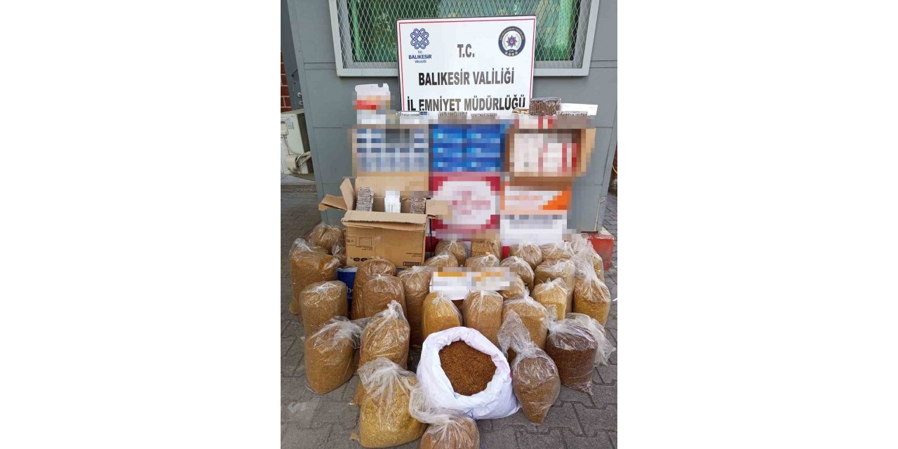 Bigadiç’te kaçak tütün operasyonu