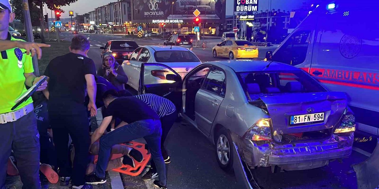 Düzce’de iki kazada 2 kişi yaralandı