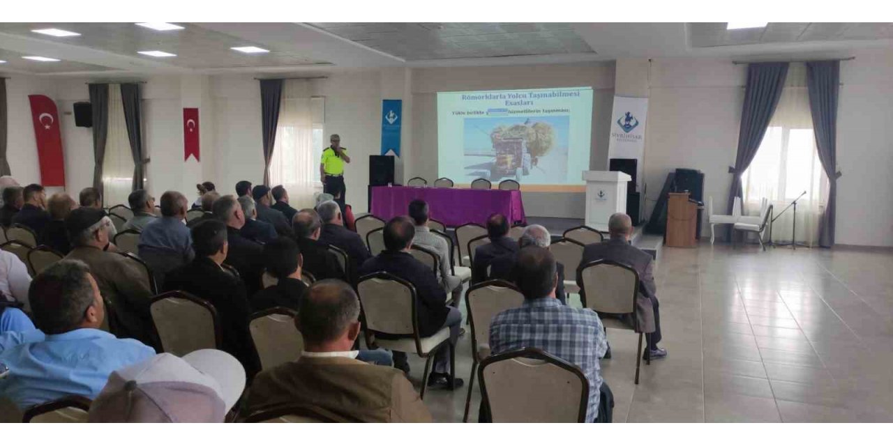Çiftçilere trafik eğitimi verildi