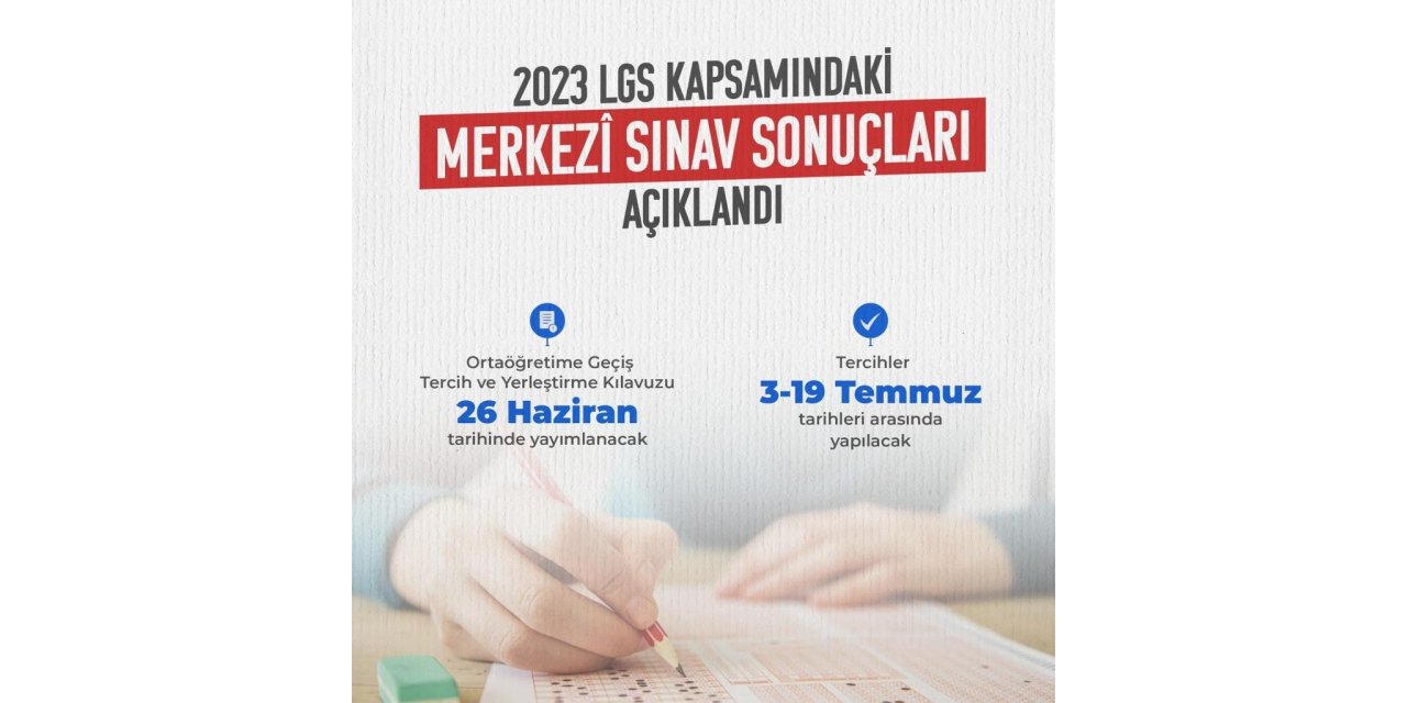 LGS sonuçları açıklandı