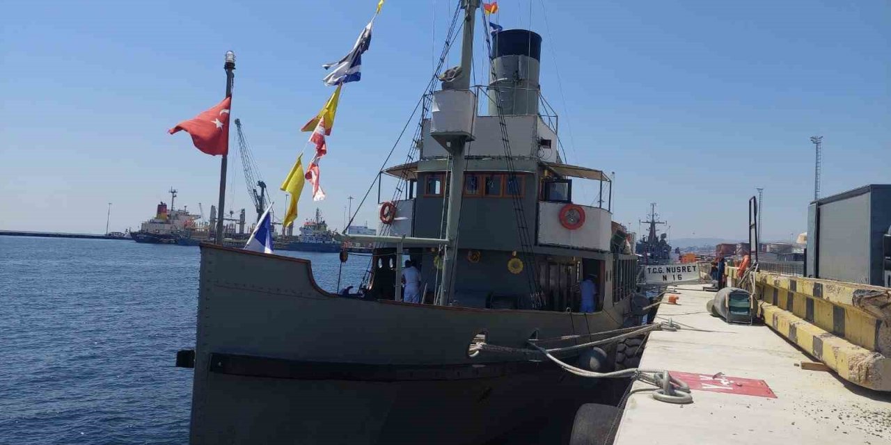 ‘Yüzen müze’ mayın gemisi Tekirdağ’da