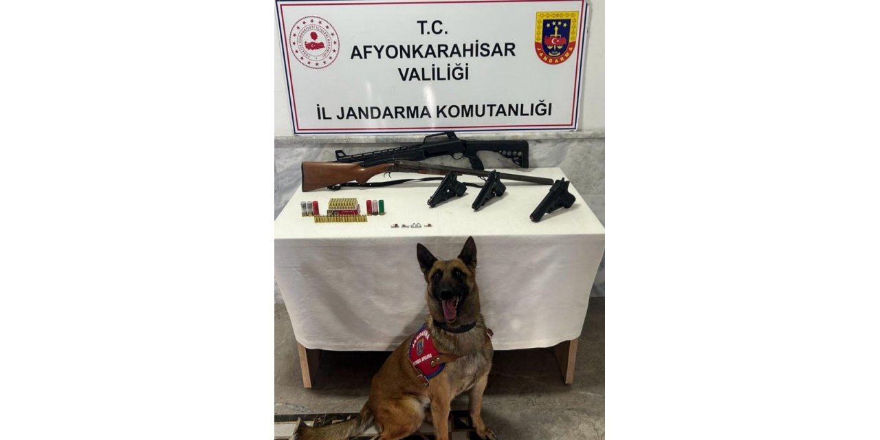 Jandarma ruhsatsız tabanca ve tüfek ele geçirdi