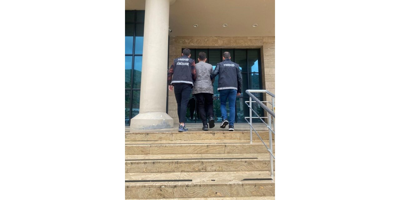 Gümüşhane’de sırt çantasında bin 372 adet uyuşturucu ile yakalanan şahıs tutuklandı