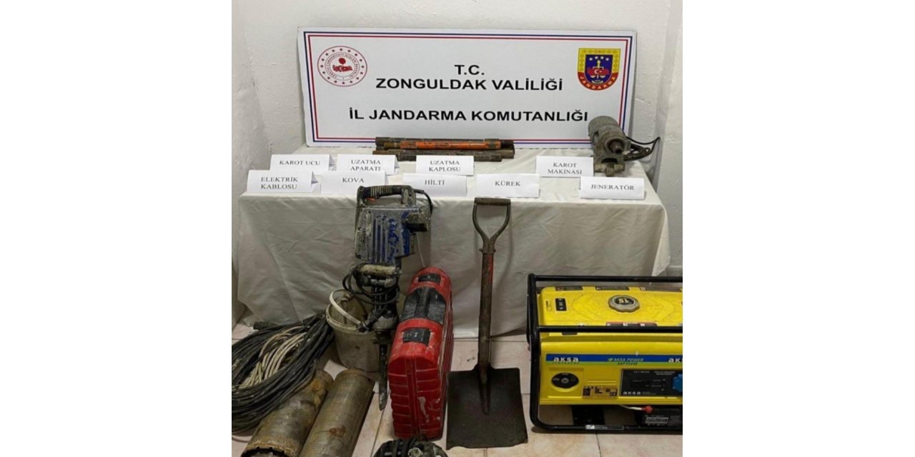 Jandarmadan kaçak kazı operasyonu