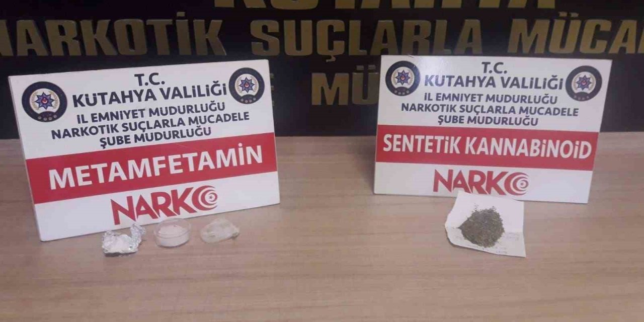 Kütahya’da şüpheli şahsın üzerinde uyuşturucu madde ele geçirildi