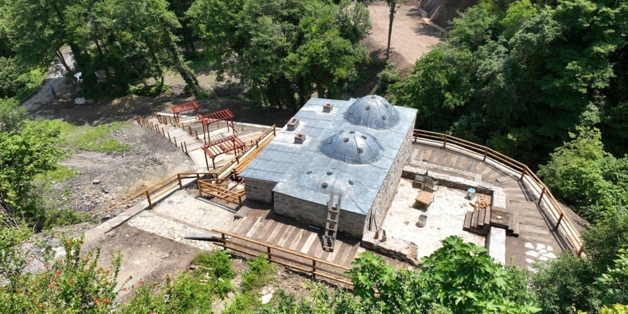 19. yüzyıldan kalma hamamın restorasyon çalışmaları son aşamada