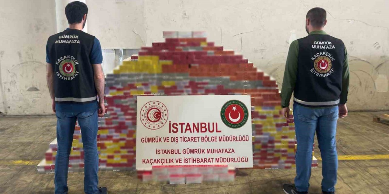25 bin paket kaçak elektronik sigara tütünü ele geçirildi