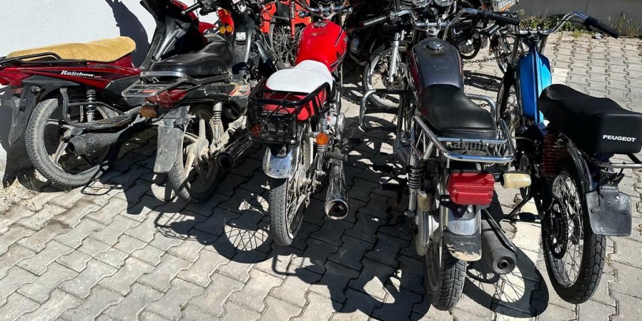 Bolvadin’de çevreye rahatsızlık veren motosikletler toplandı