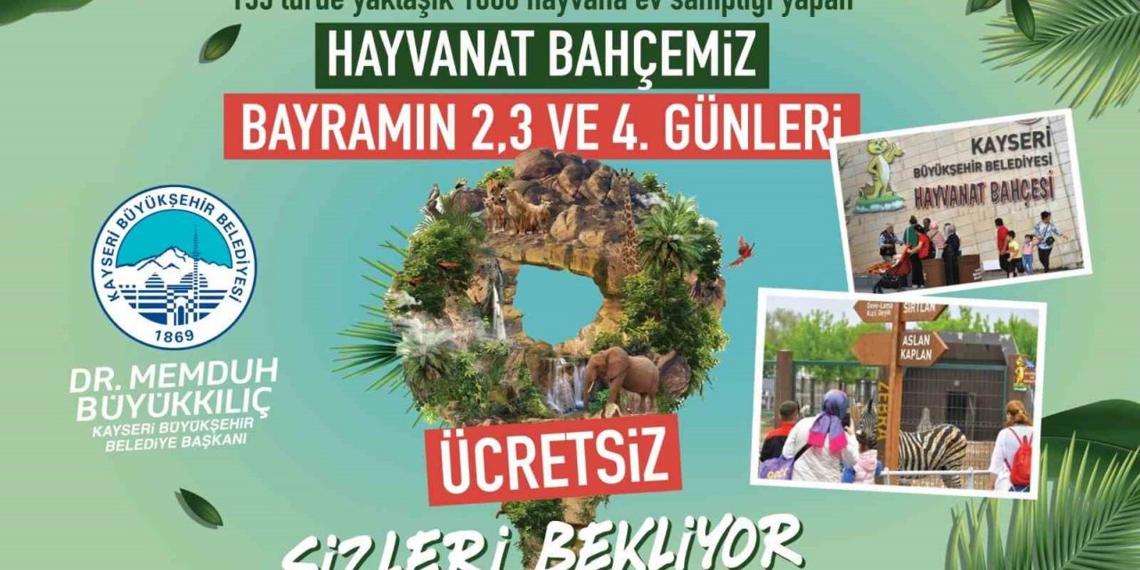 Hayvanat Bahçesi Kurban Bayramı’nda Ücretsiz