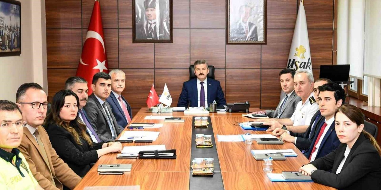 Uşak’ta trafik güvenliği toplantısı gerçekleştirildi