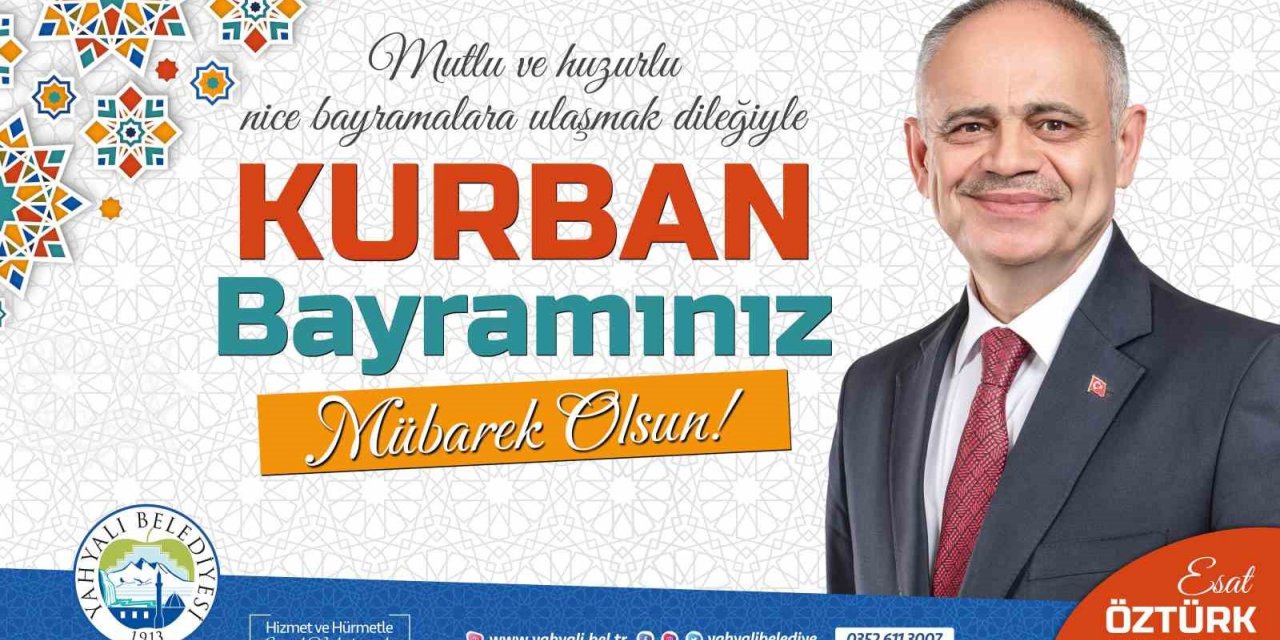 Öztürk: “Toplumsal yardımlaşma ve dayanışma duygularının zirveye ulaştıran bir Kurban Bayramına daha ulaşmanın mutluluğu içindeyiz”
