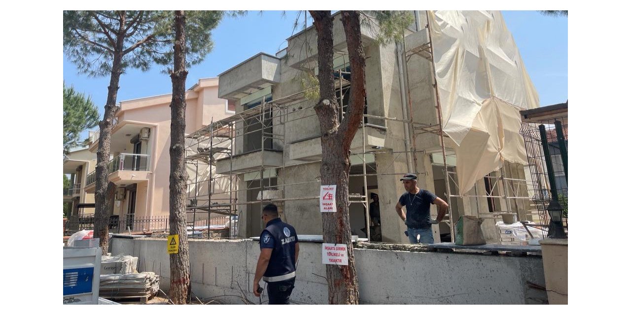 Didim’de inşaat yasağına yönelik denetim çalışmaları sürüyor