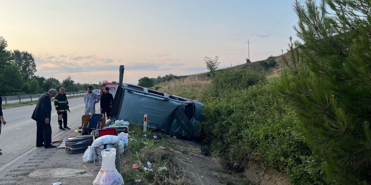 Tokat’ta bayram yolcuğunda kaza: 4 yaralı