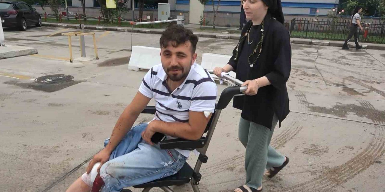 Acemi kasaplar hastanelik oldu