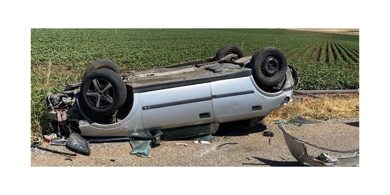 Diyarbakır’da otomobil takla attı: 2 yaralı