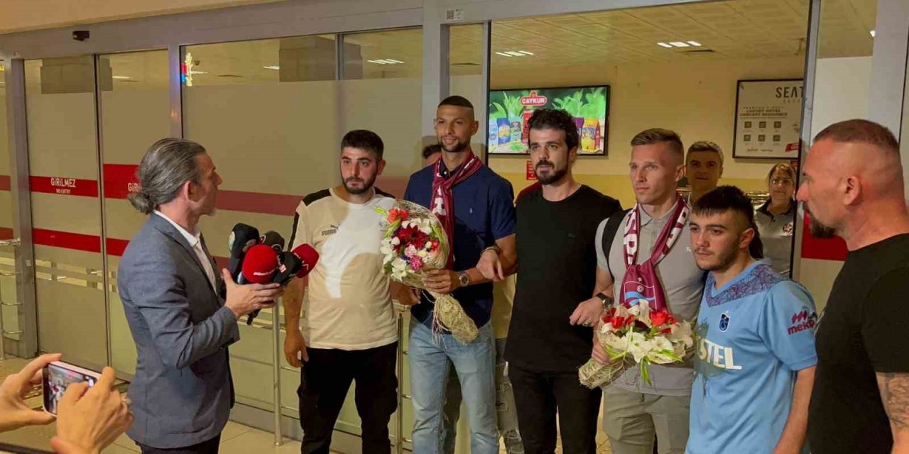 Trabzonspor’un yeni transferleri Orsic ve Fernandez’e coşkulu karşılama