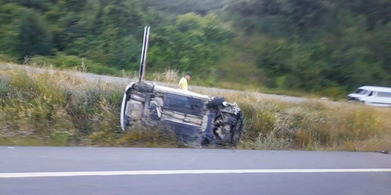 Otomobil takla attı: 2 yaralı