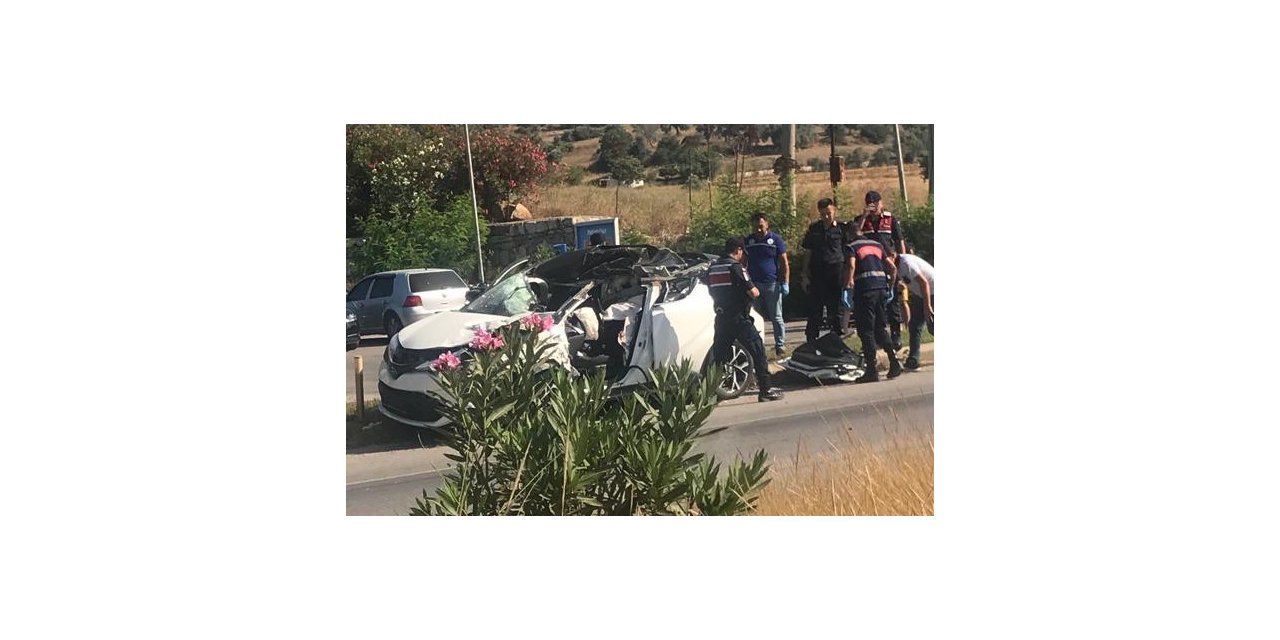 Kamyona çarpan otomobil sürücüsü hayatını kaybetti