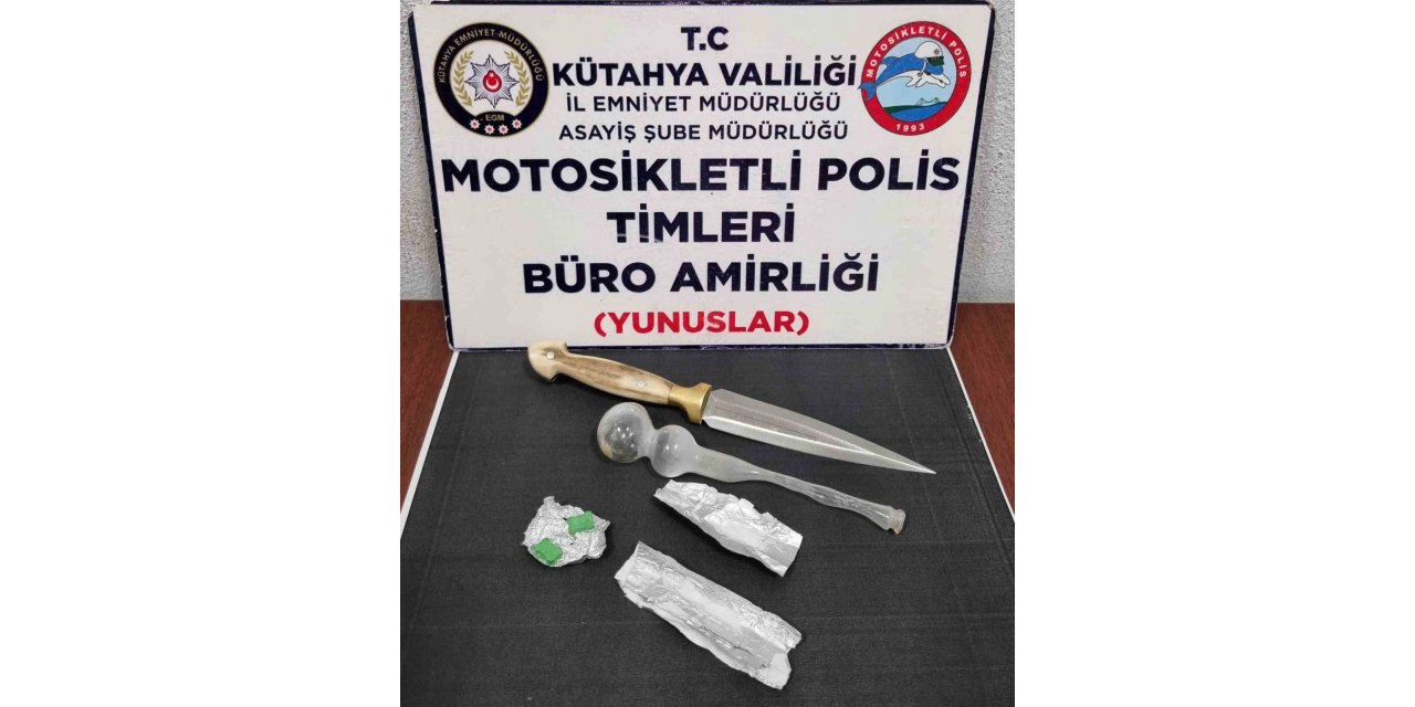 Kütahya’da Yunus Timlerince bir araçta uyuşturucu ele geçirildi