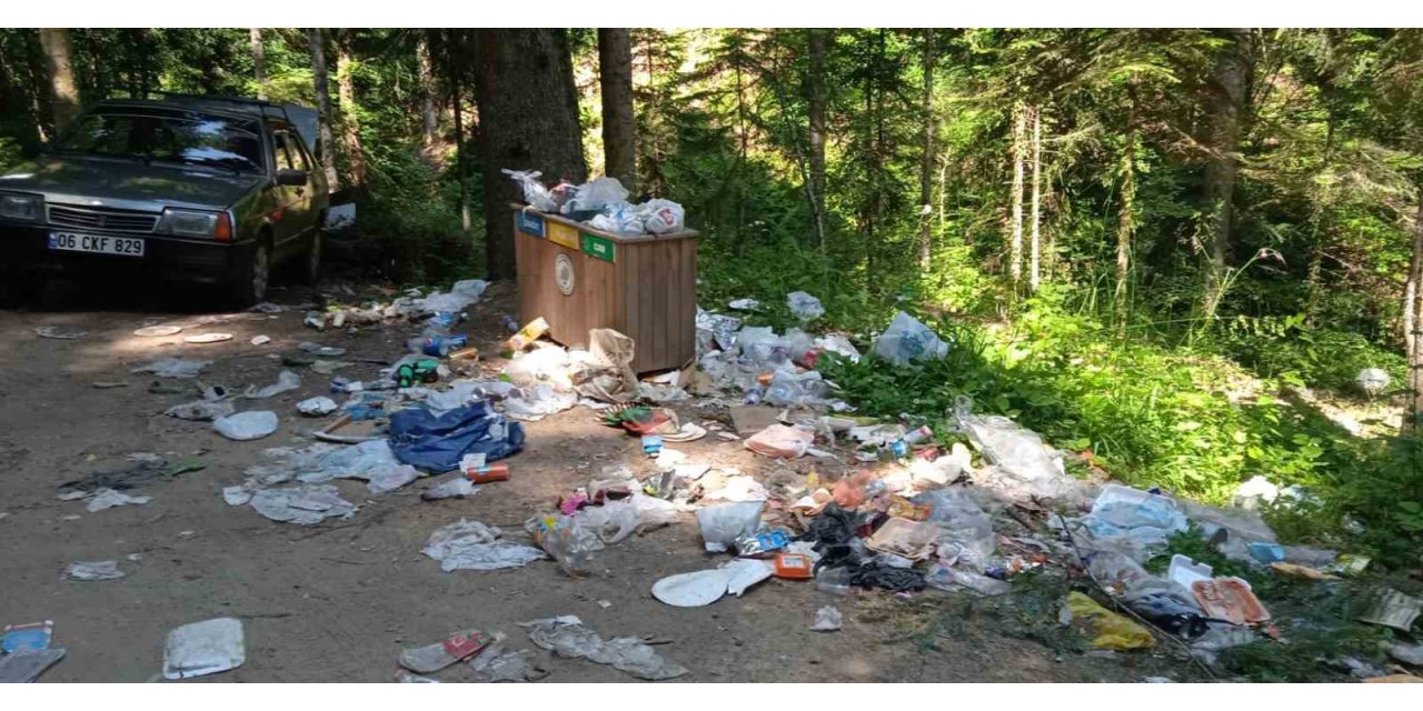 Tabiat parkı çöplüğe döndü