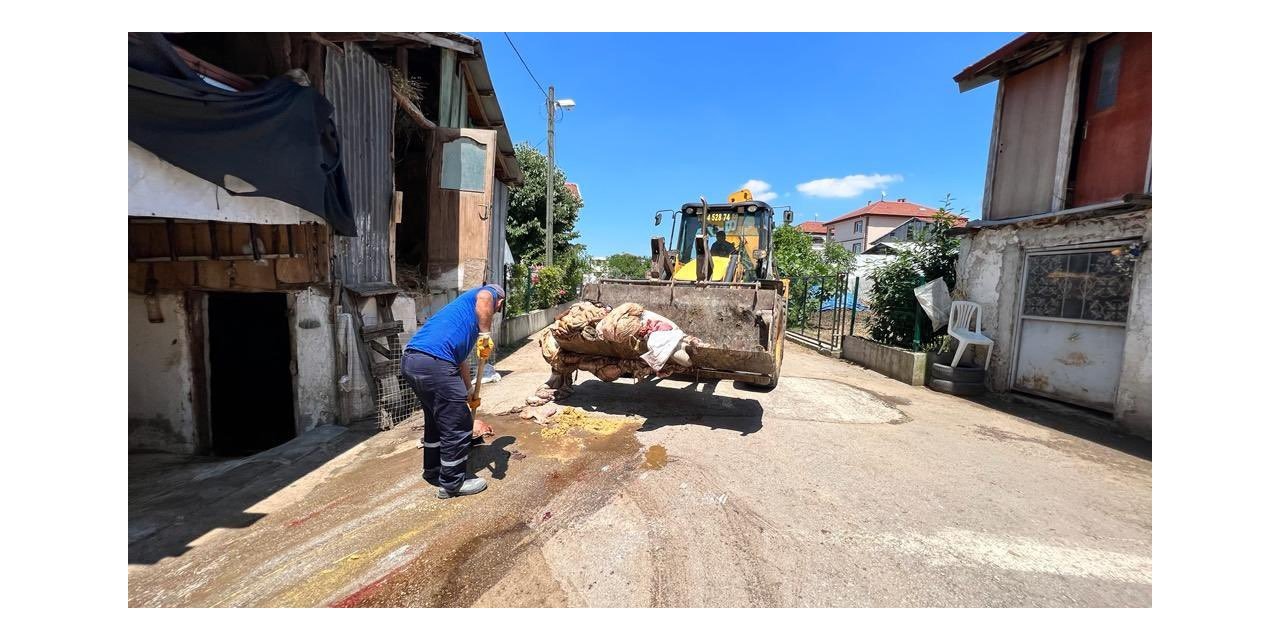 Başiskele’de kurban atıkları anında toplandı