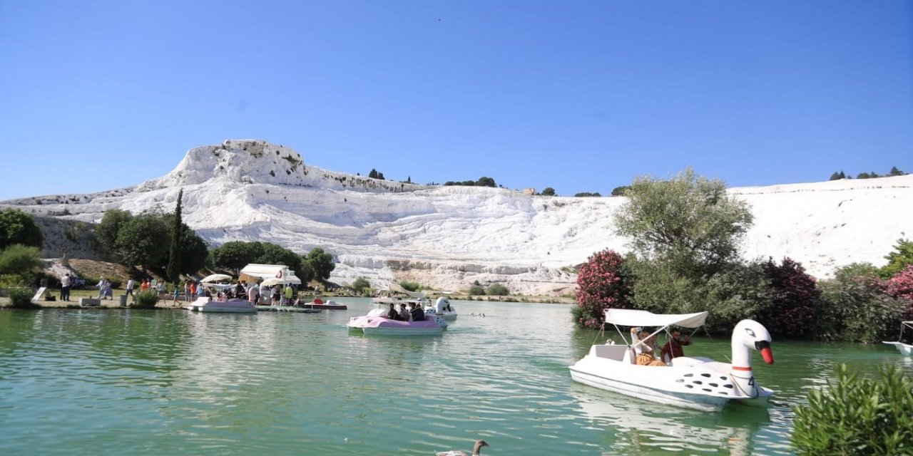 Bayram tatilinin gözdesi ‘Pamukkale’ oldu