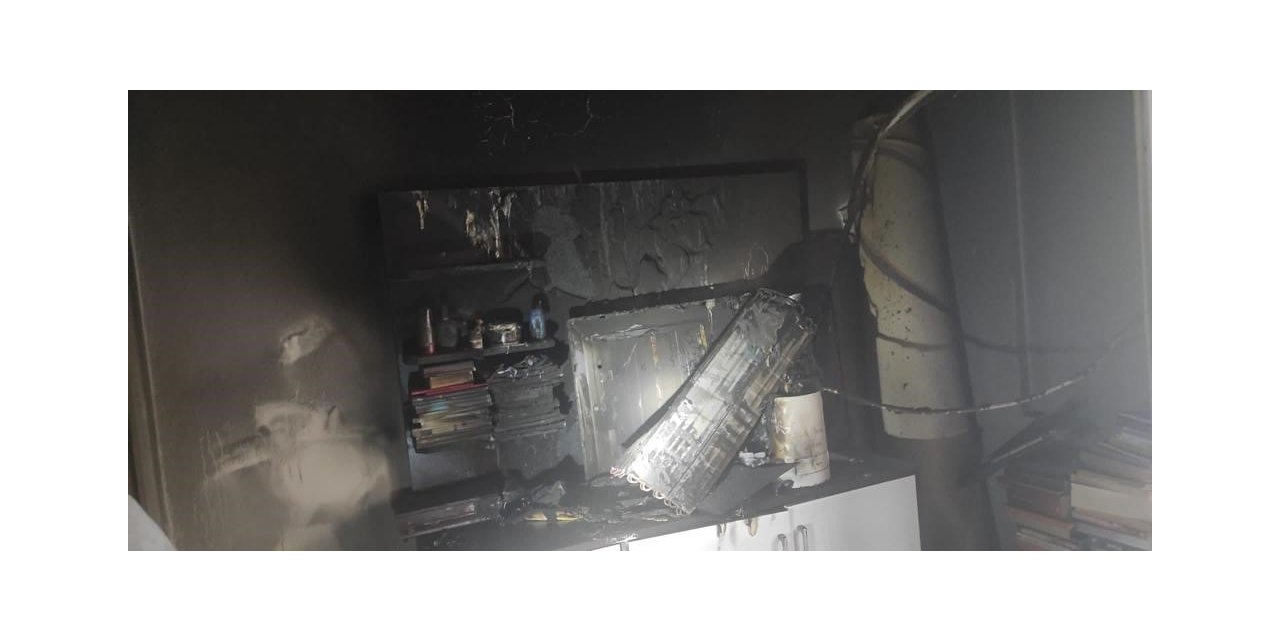 Hatay’da mesken yangını