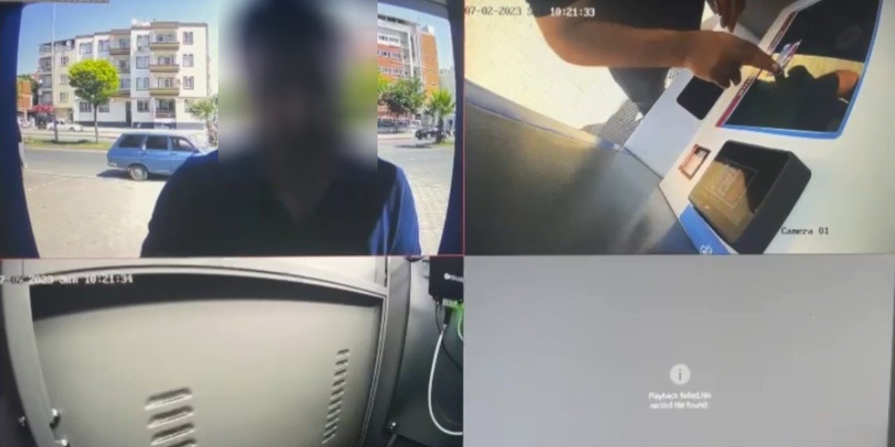 Kamu malına zarar verdi, kameraya yakalandı