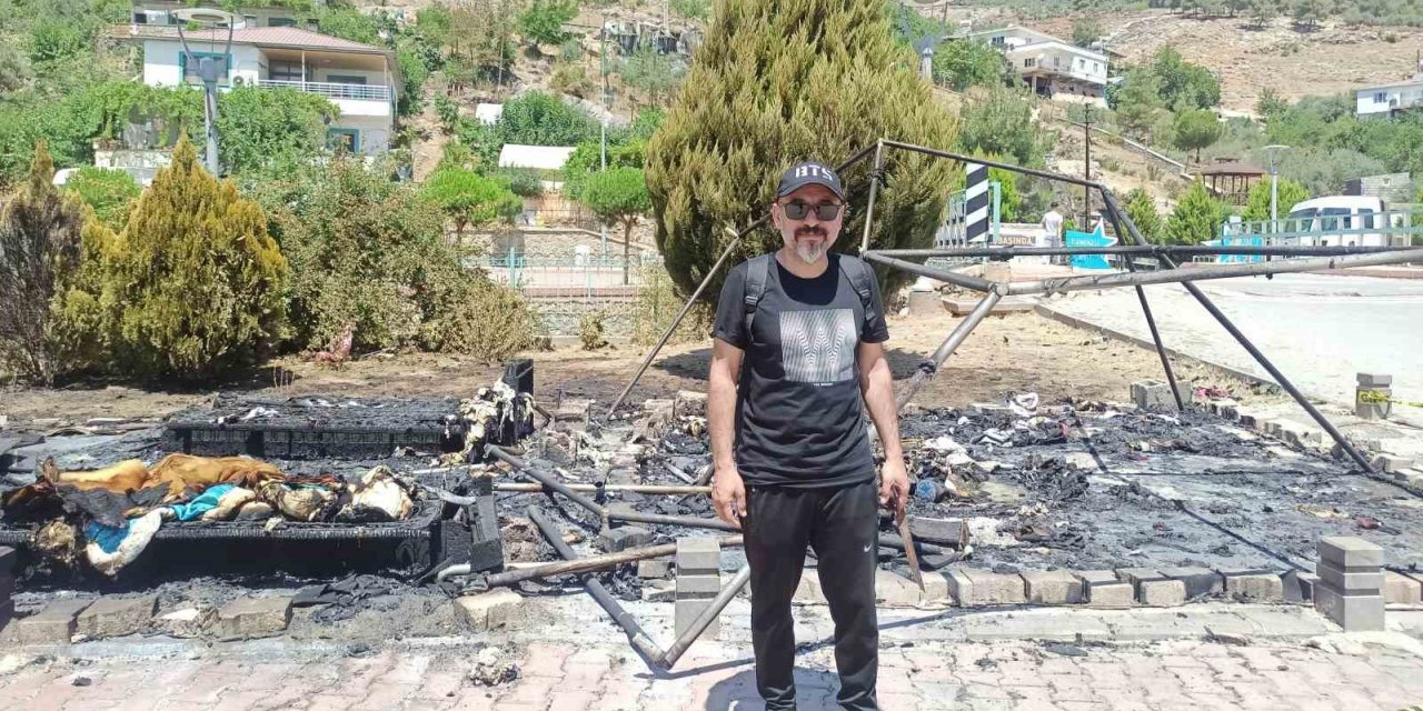 Kahramanmaraş’ta bir esnafın önce iş yeri yağmalandı, sonra çadırı yakıldı