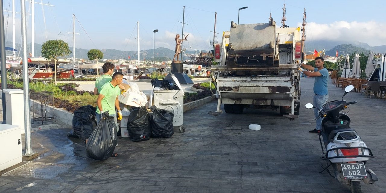 Marmaris’te bayram tatili boyunca 3 bin 192 ton atık toplandı