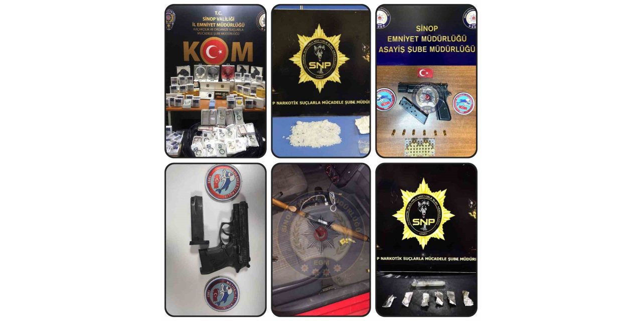 Sinop’un bir aylık asayiş raporu yayımlandı