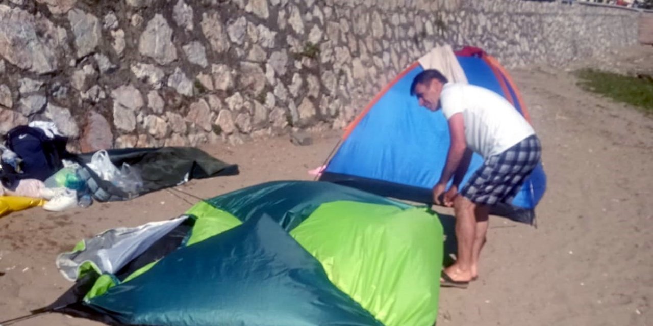 Zabıtadan ‘çadır’ operasyonu