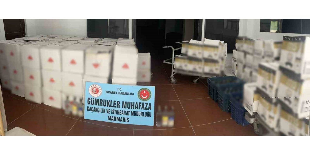 Bodrum’da 2 bin 199 şişe sahte içki ele geçirildi