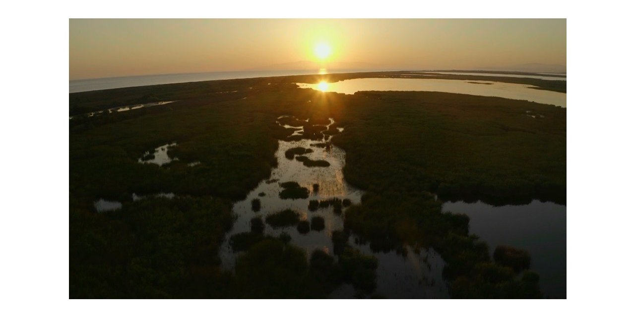 Longozda gün batımı bir başka güzel