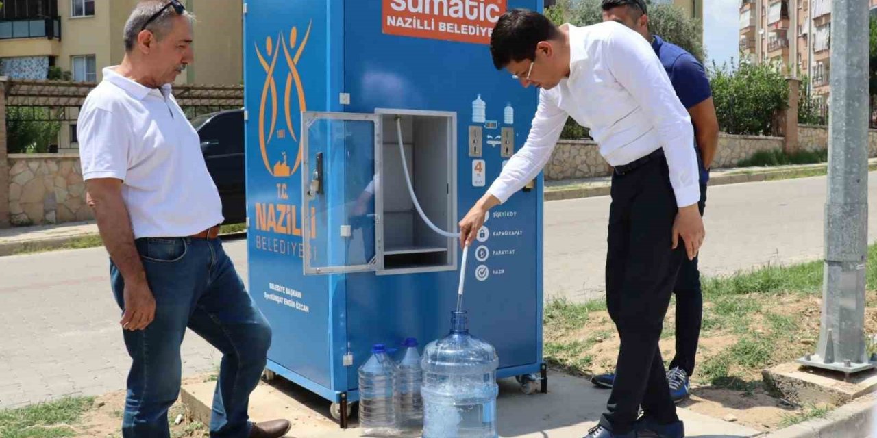 Pratik ve ekonomik su temini sağlayan 8’inci su otomatı hizmete girdi