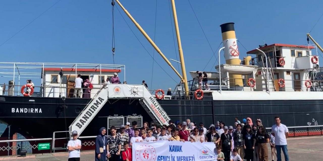 Kırsal mahalle çocukları Samsun’u keşfediyor