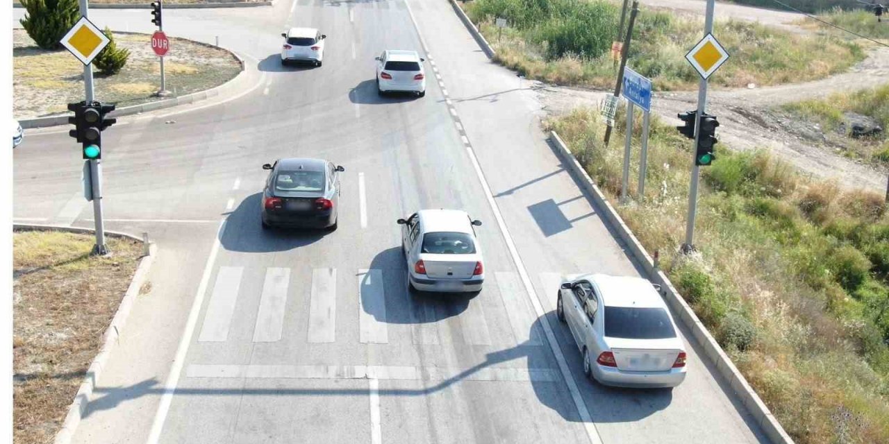 Burdur’da havadan trafik denetiminde 30 araca cezai işlem uygulandı