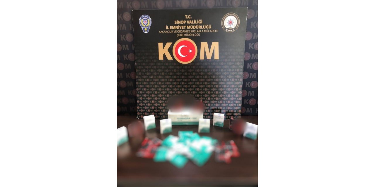 Sinop’ta gümrük kaçağı cinsel ilaç ele geçirildi