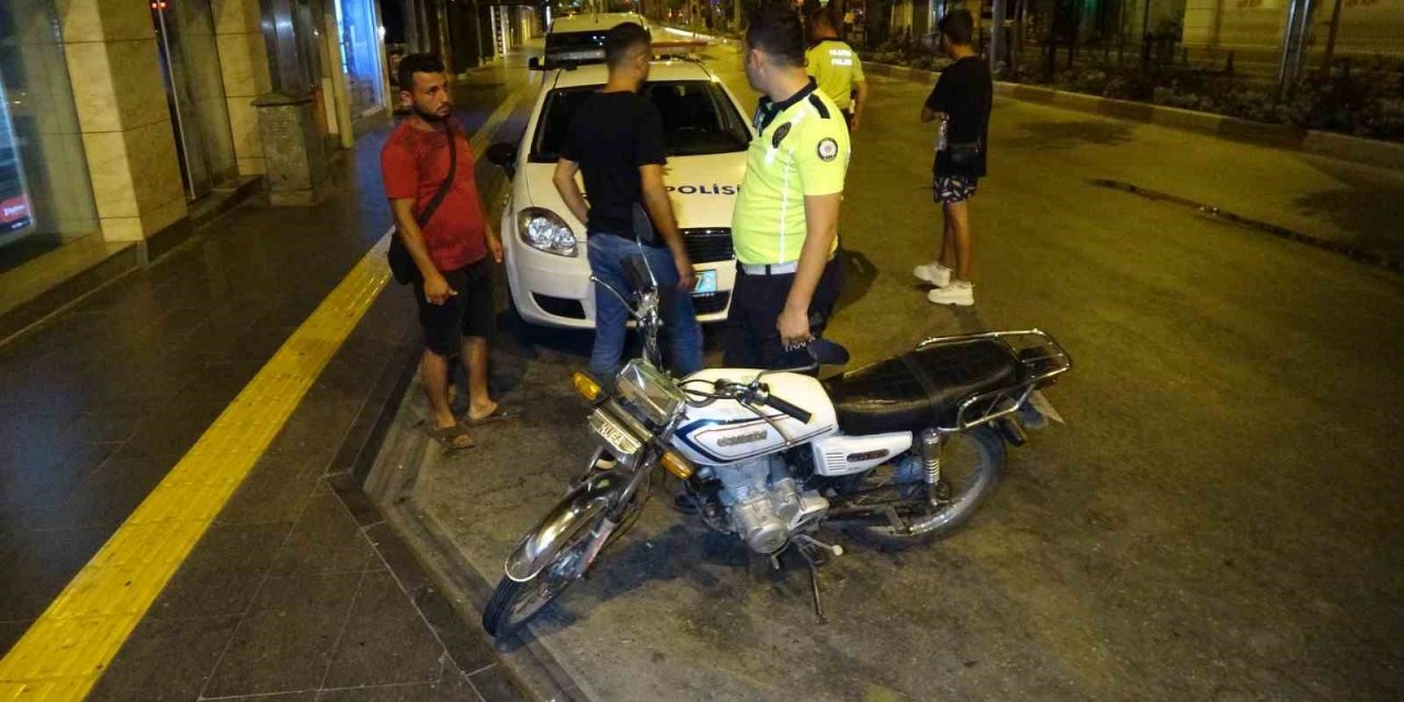 Çalıntı motosiklet polis denetimine takıldı