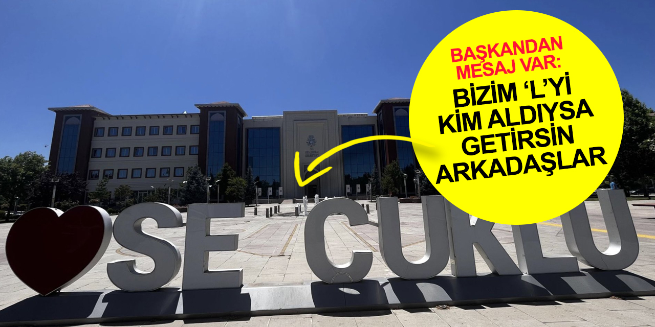 Konya'da Belediye'nin 'L'si çalındı! Başkan ve vatandaş mesajları gülümsetti