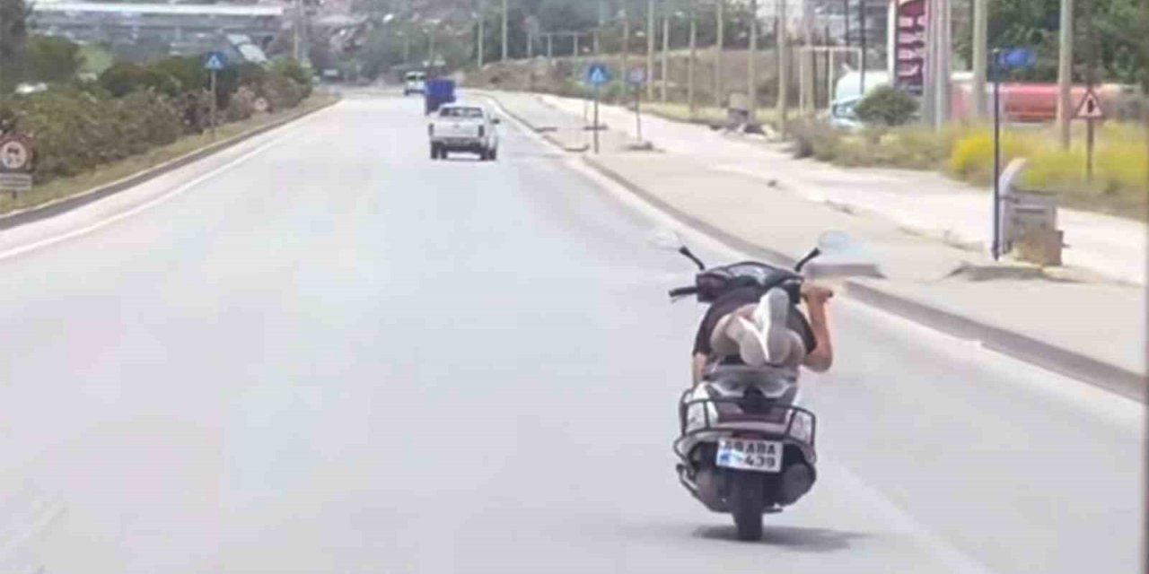 Motosikletin parası kadar ceza yazıldı