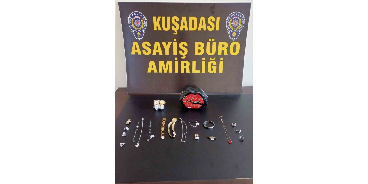 Çaldığı eşyalar ile birlikte yakalandı