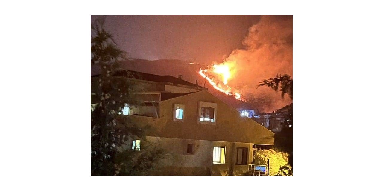 İzmir’de makilik alanda korkutan yangın
