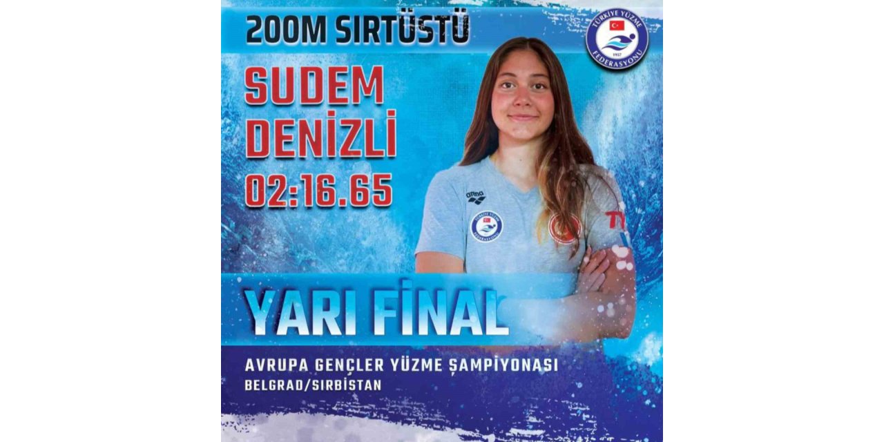 Eskişehirli yüzücü Avrupa 13’üncüsü oldu