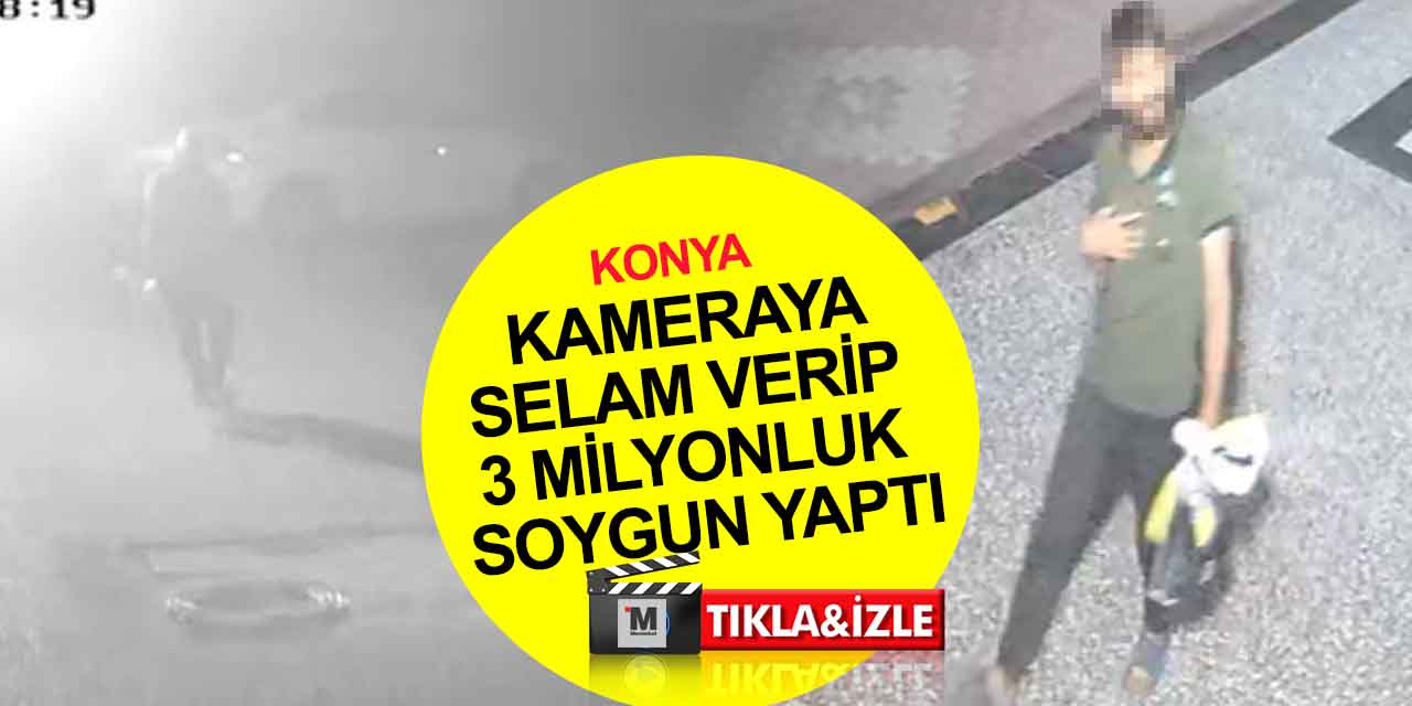 Konya'da güvenlik kamerasına selam veren hırsız lüks otomobili çaldı! Araçtan 26 anahtar çıktı