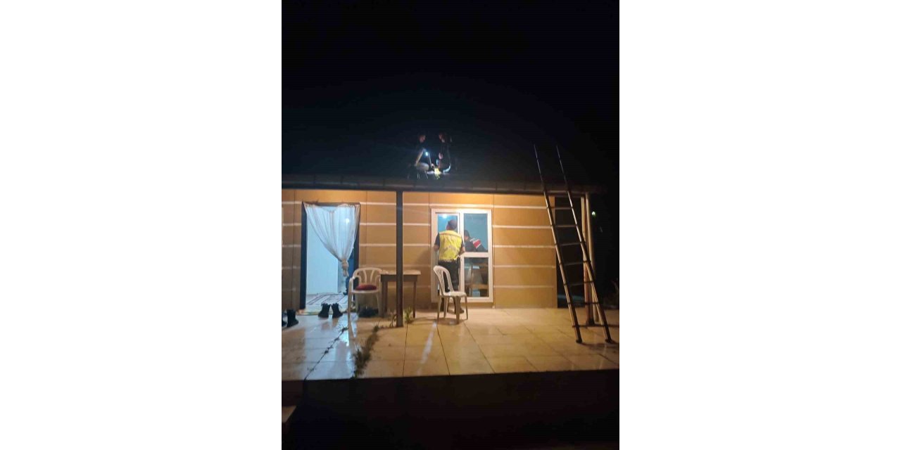 Çatıdan giren maganda kurşunu kafasına isabet etti