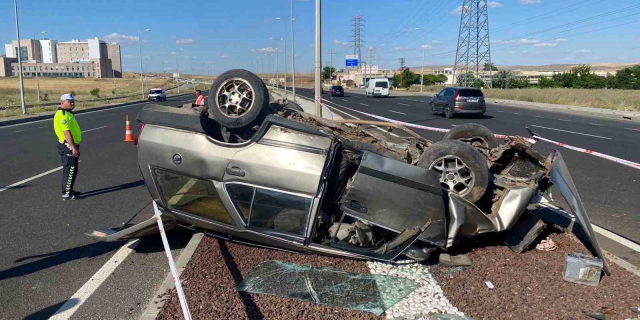 Ankara’da otomobil takla attı: 1 ölü
